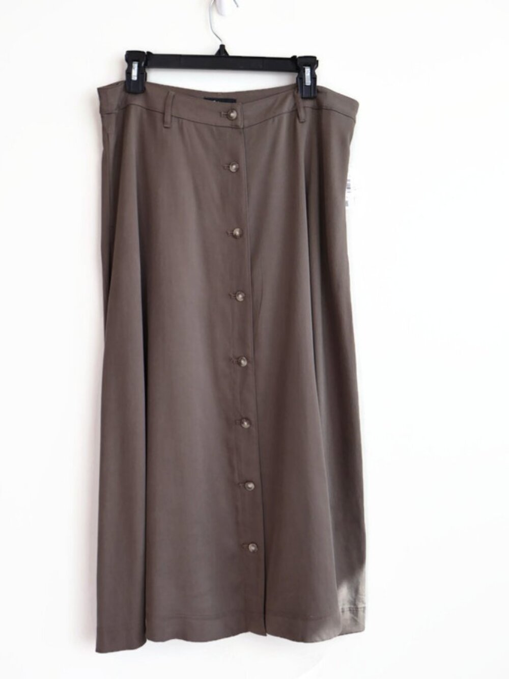NWT - Reitmans A-Line Midi Skirt - Size L - Brown/Taupe Colour - Pockets